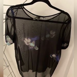 Wilfred silk sheer top